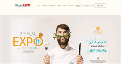 Desktop Screenshot of halalexpochile.com
