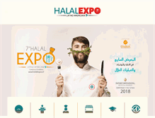 Tablet Screenshot of halalexpochile.com